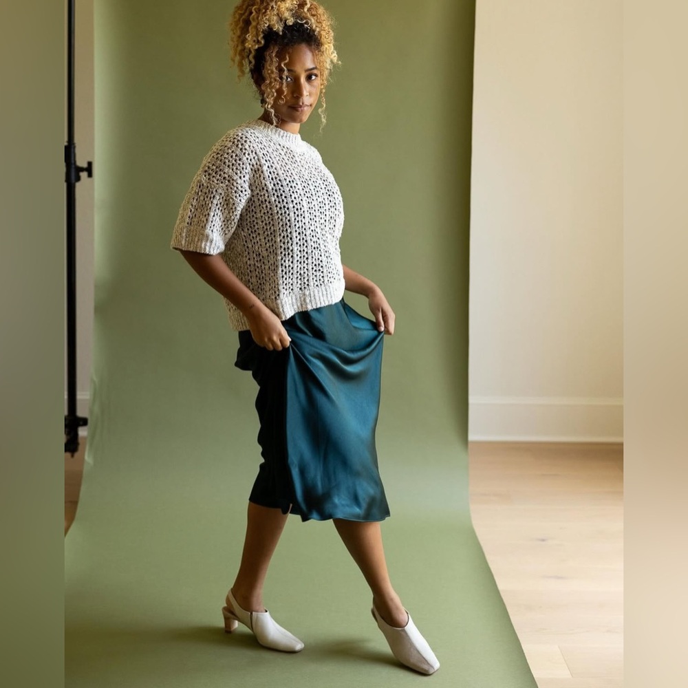 Huma Blanco Rita Split-Tone Slingback Kitten Heel… - image 2